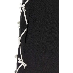 Bicolor Virgin Wool Short Dress