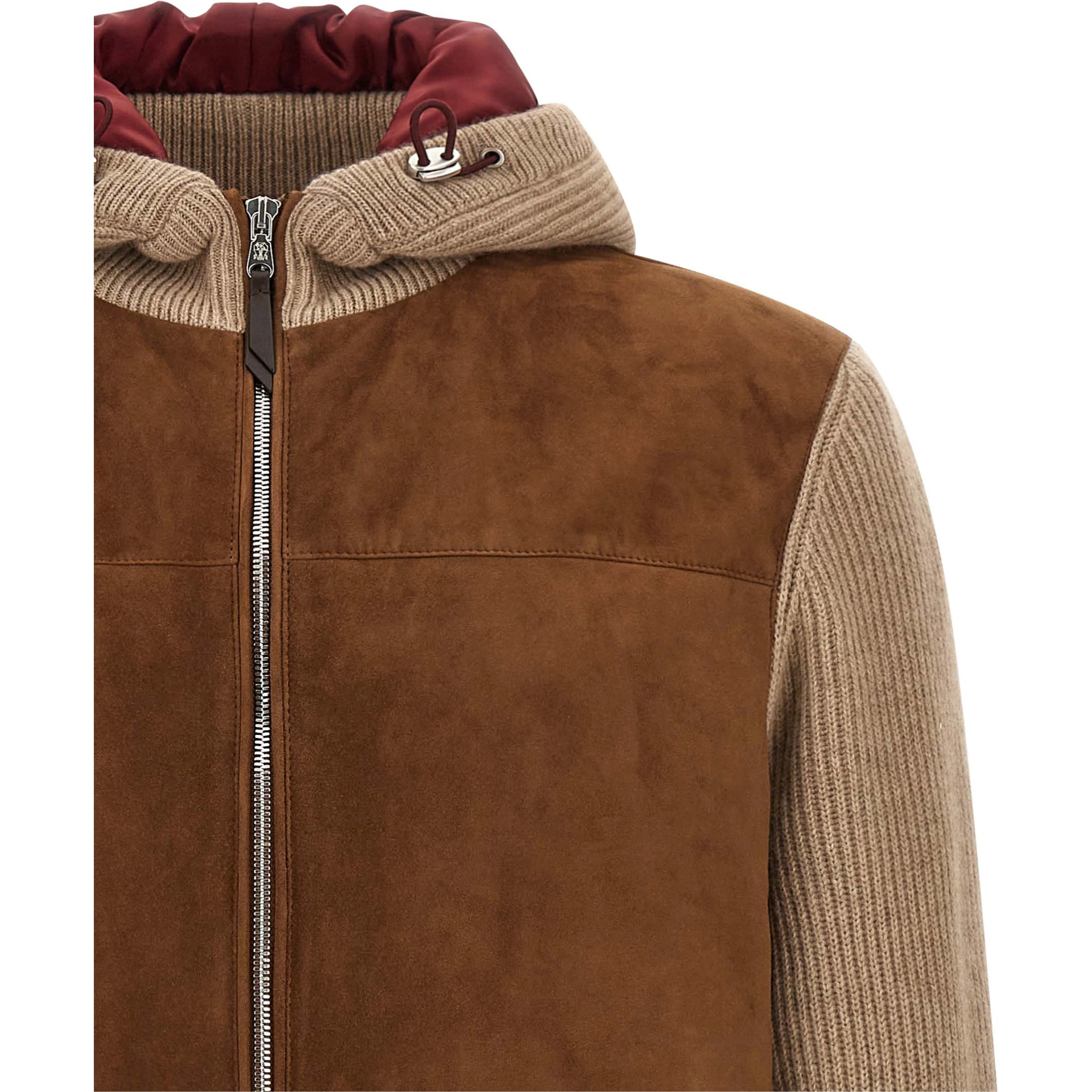 Brown Lamb Leather Bomber