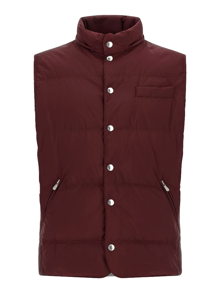 Bordeaux Polyester Sleeveless Jacket alternative