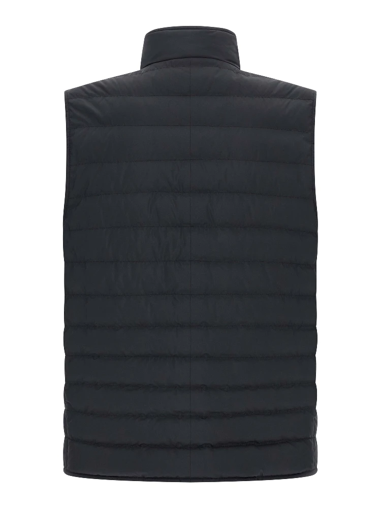 Blue Polyester Sleeveless Jacket alternative