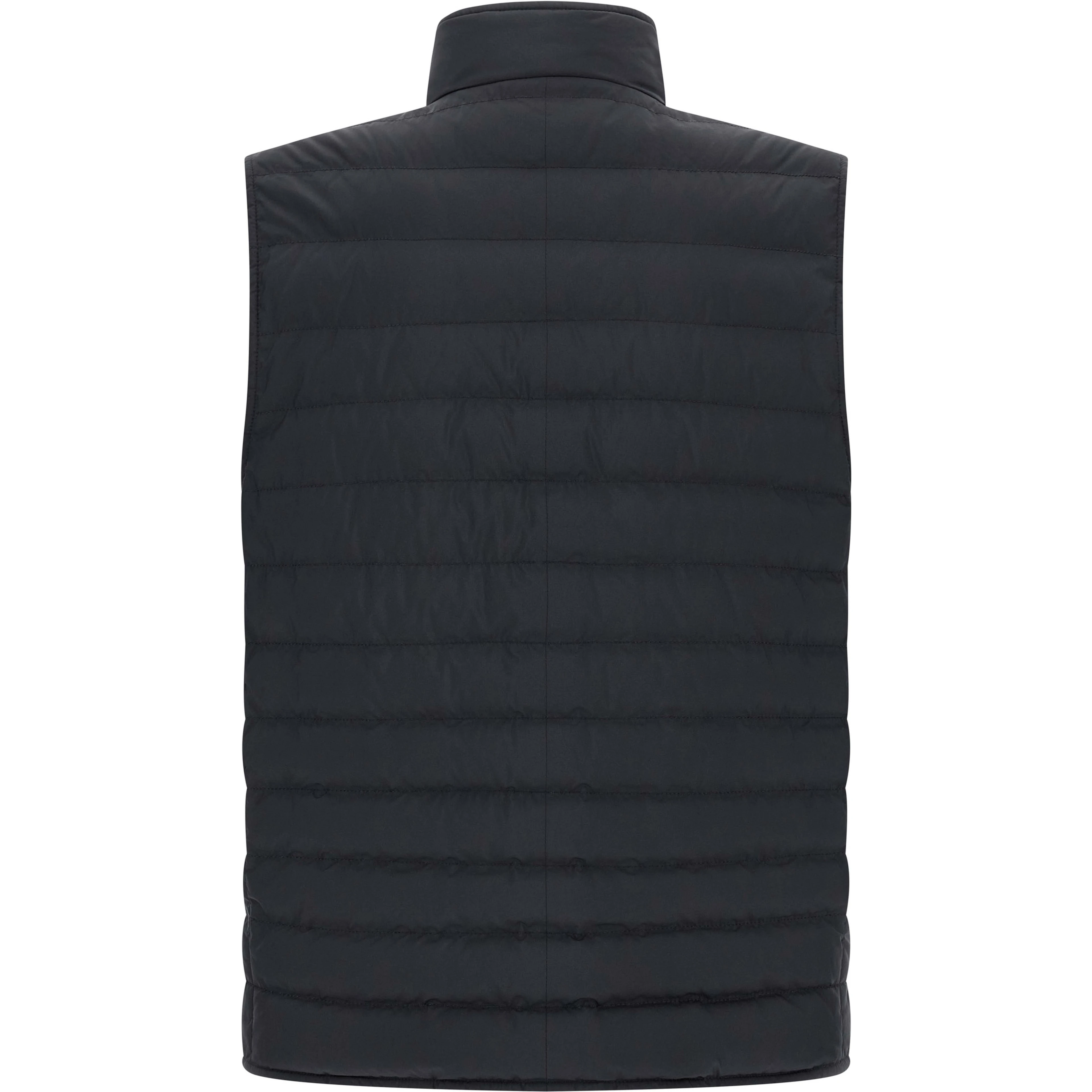 Blue Polyester Sleeveless Jacket