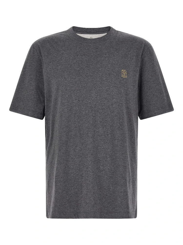 Gray Cotton T-Shirt