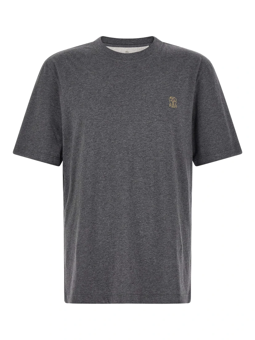 Gray Cotton T-Shirt