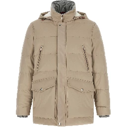Beige Polyamide Parka