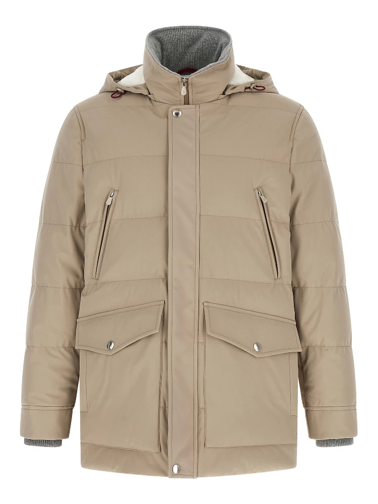 Beige Polyamide Parka