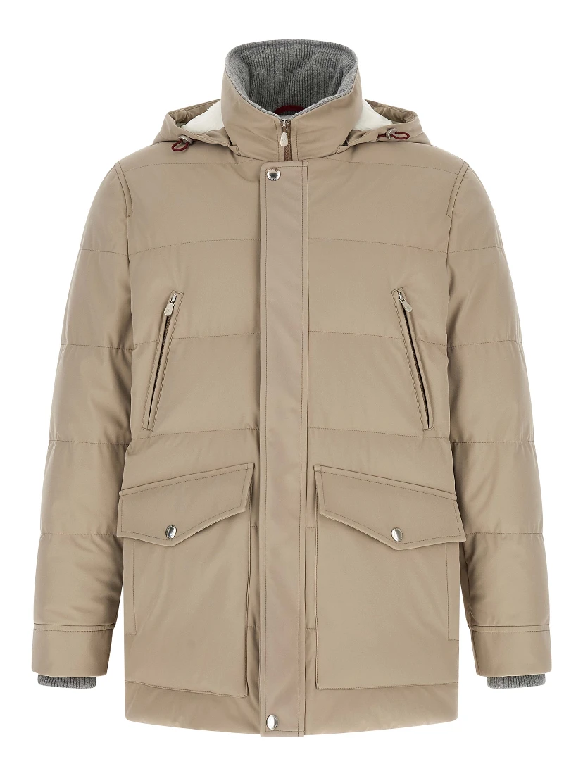 Beige Polyamide Parka