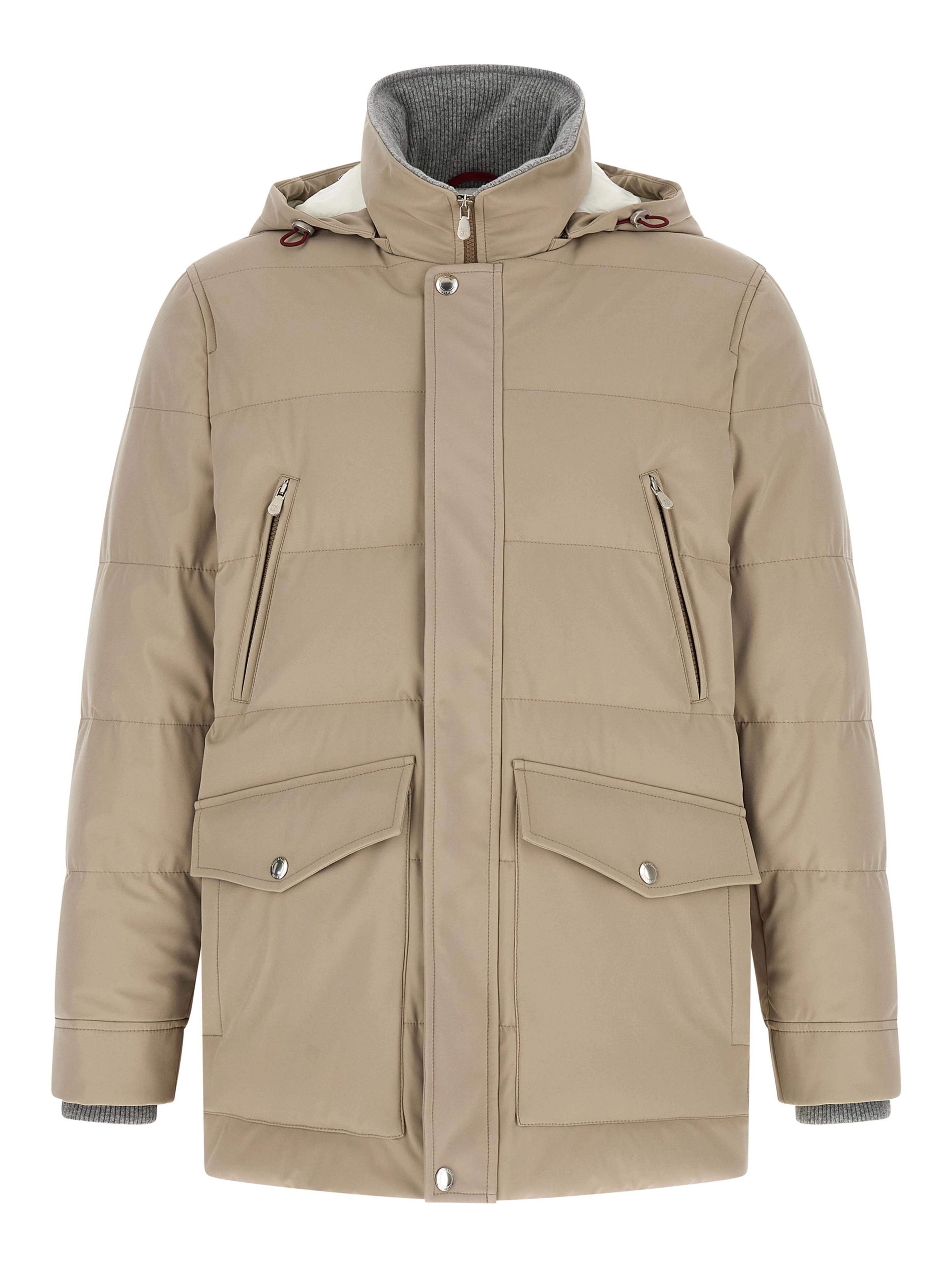 Beige Polyamide Parka