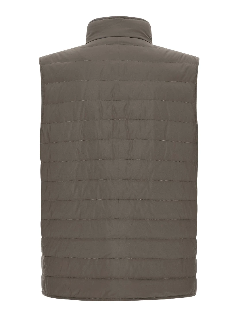 Bicolor Polyester Sleeveless Jacket