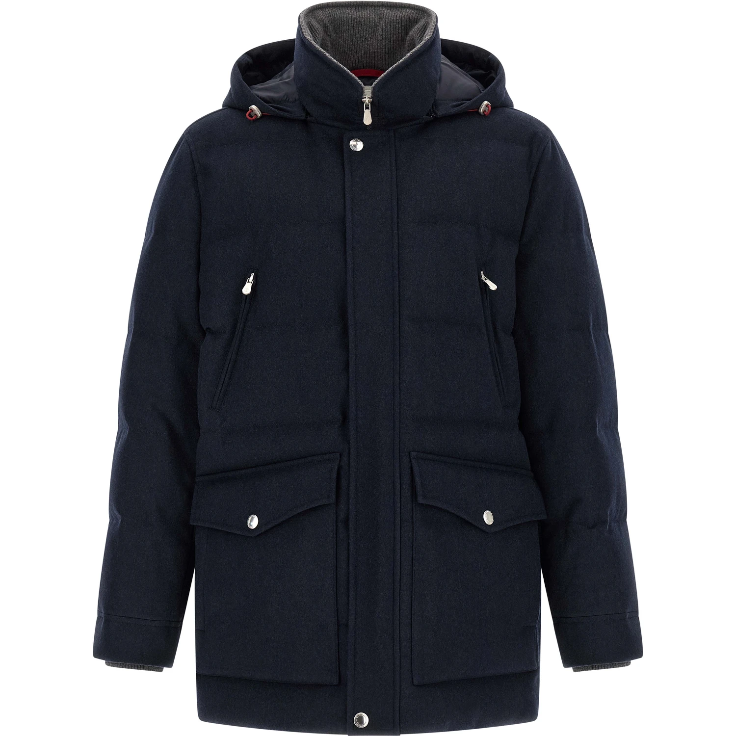 Blue Wool Parka