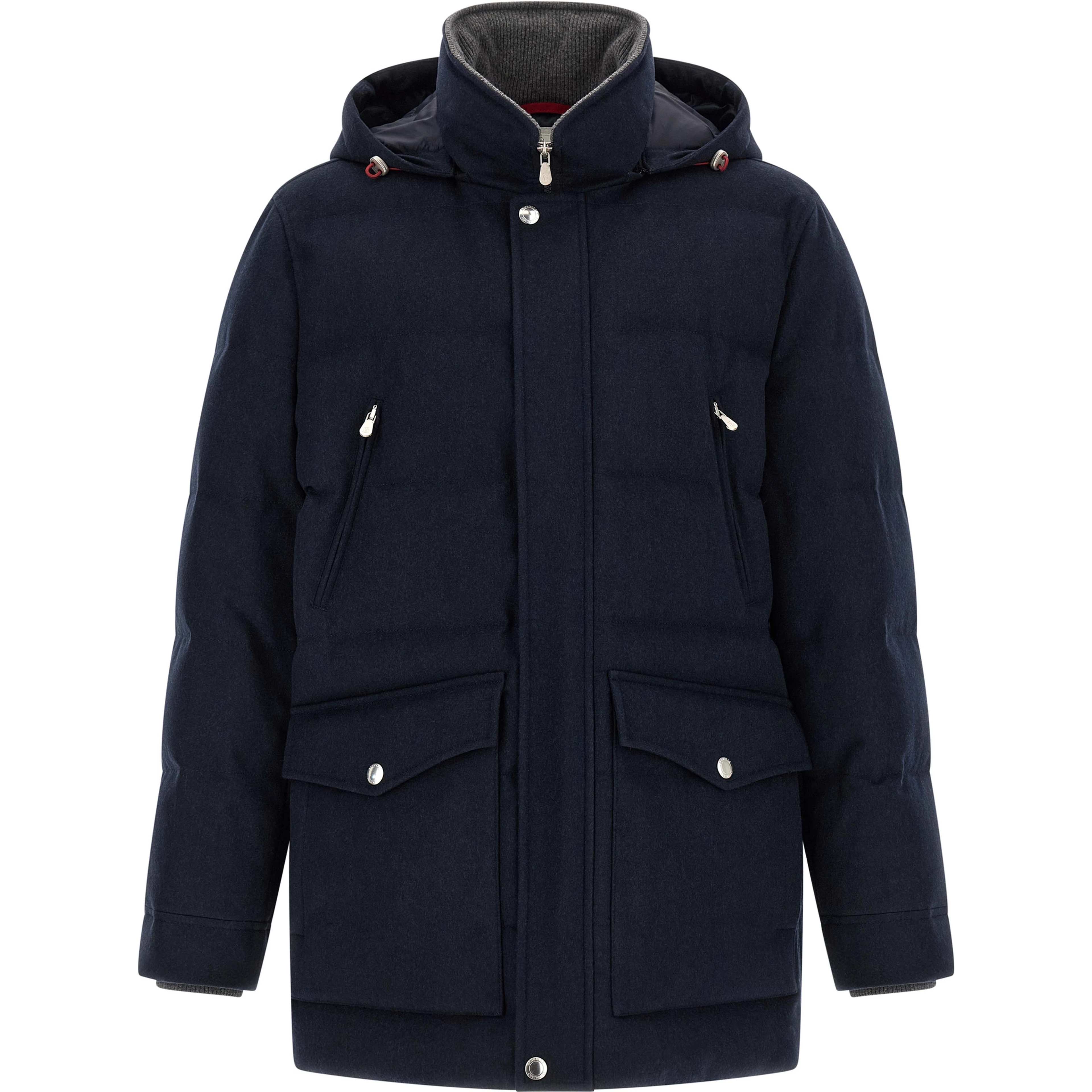 Blue Wool Parka