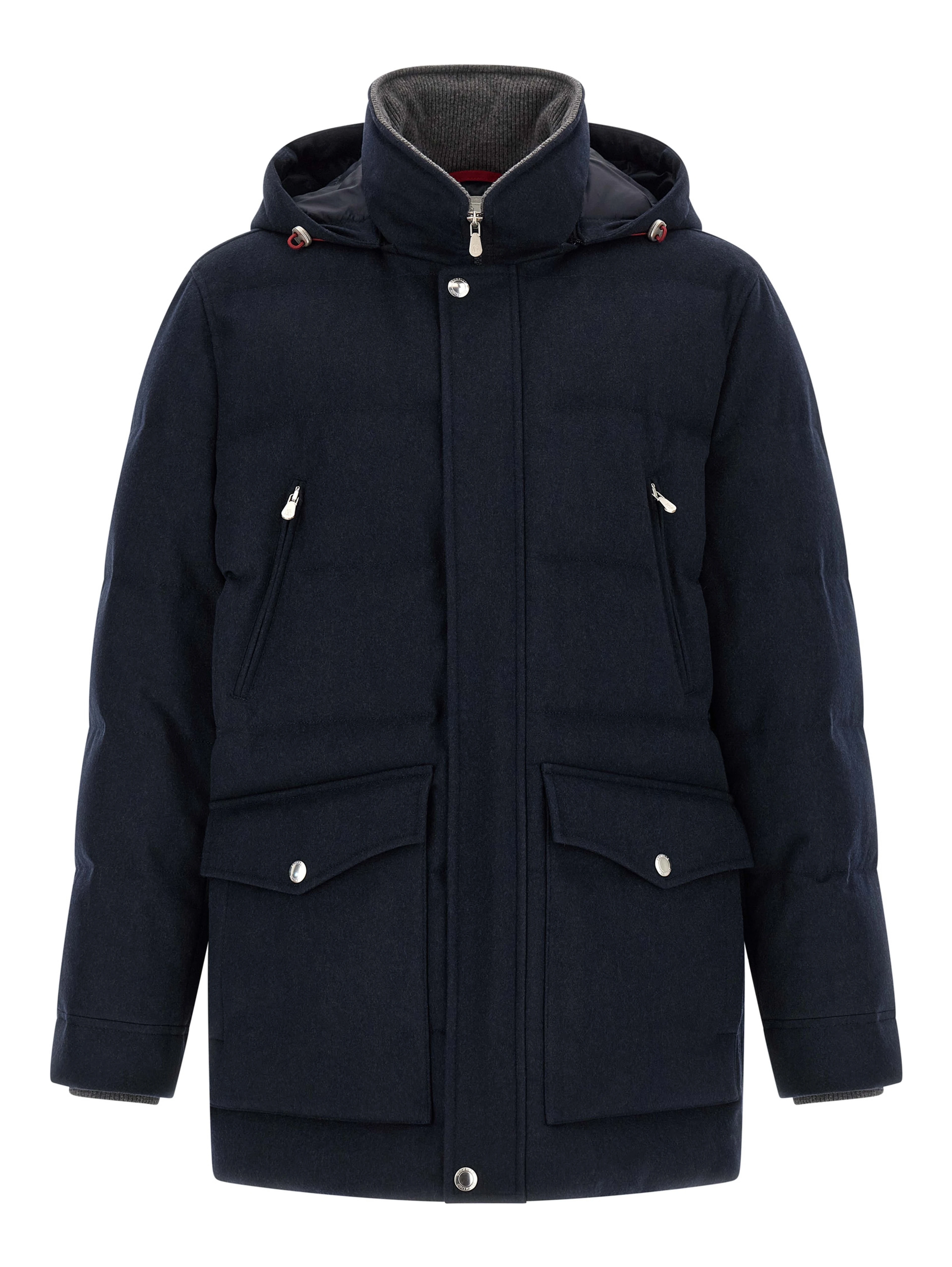 Blue Wool Parka