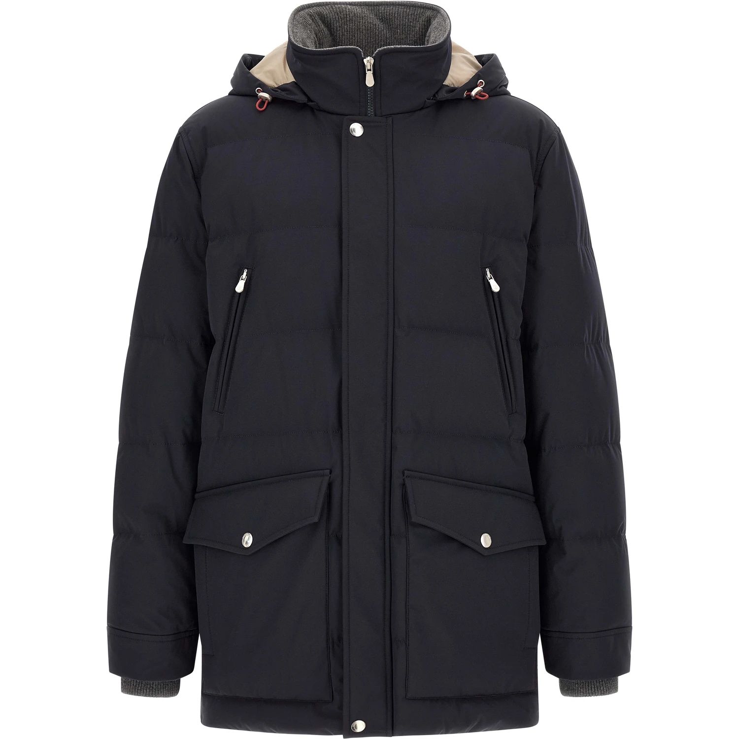 Blue Polyamide Parka
