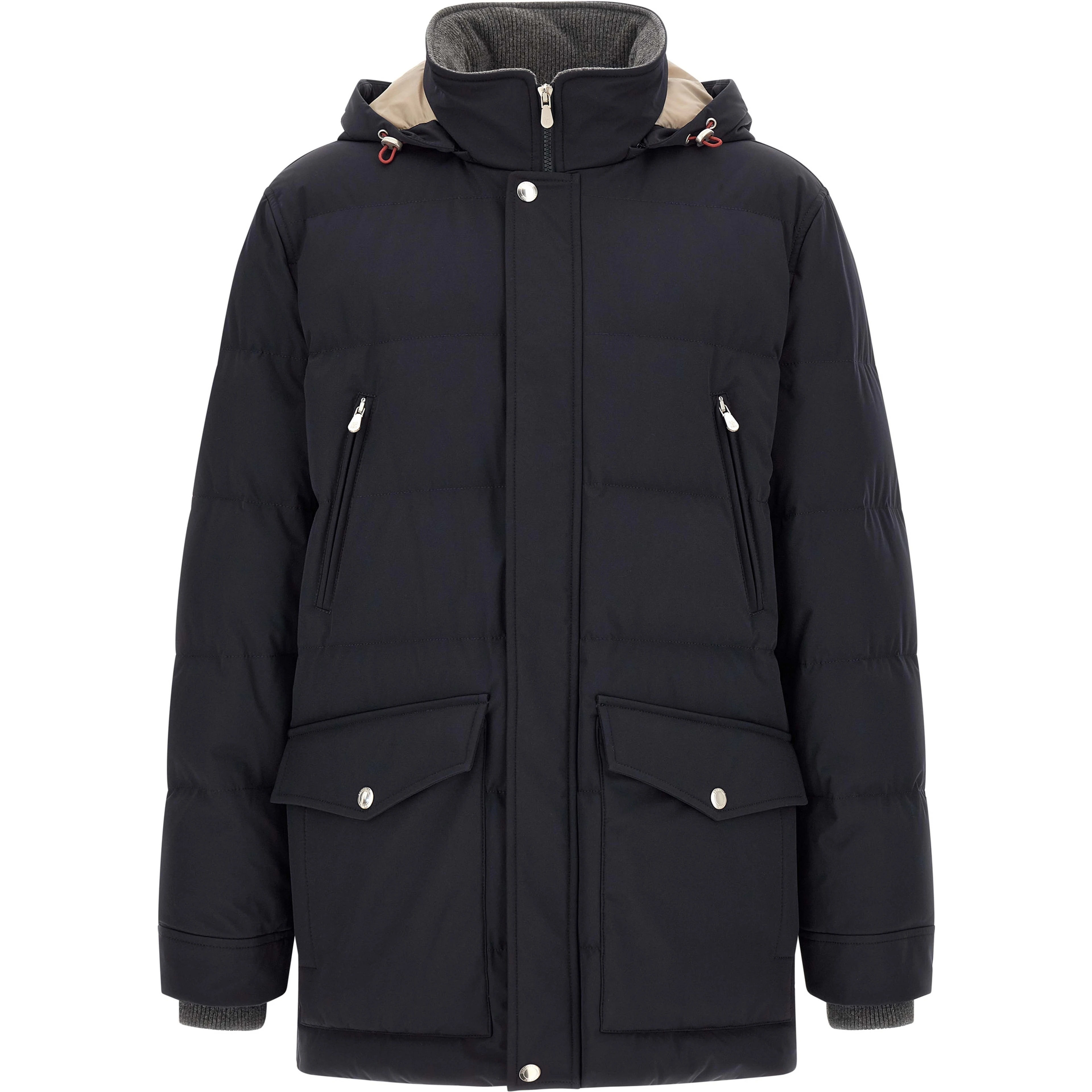 Blue Polyamide Parka