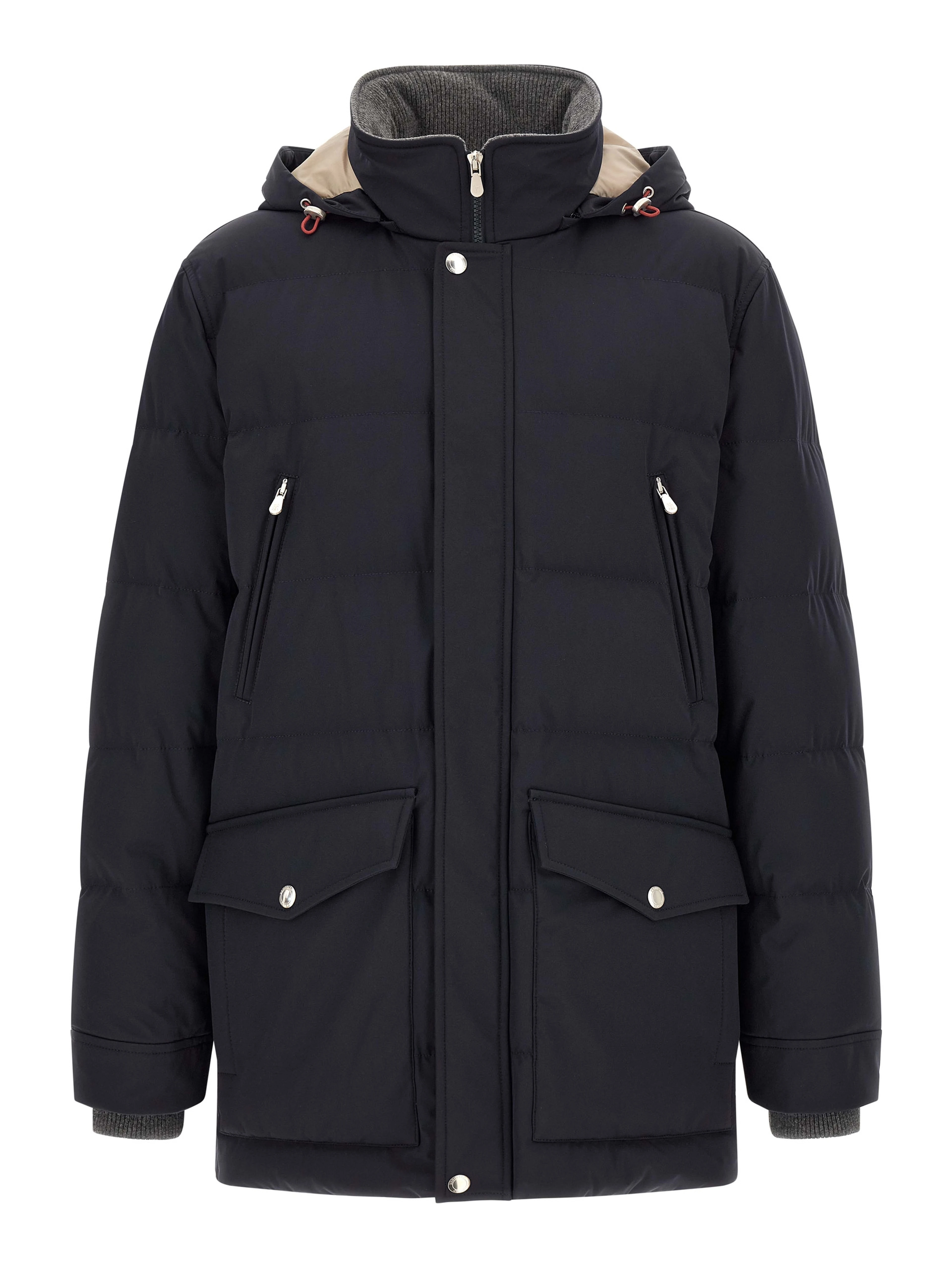 Blue Polyamide Parka