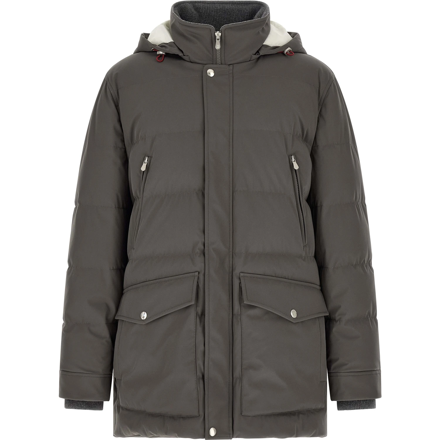 Gray Polyamide Parka