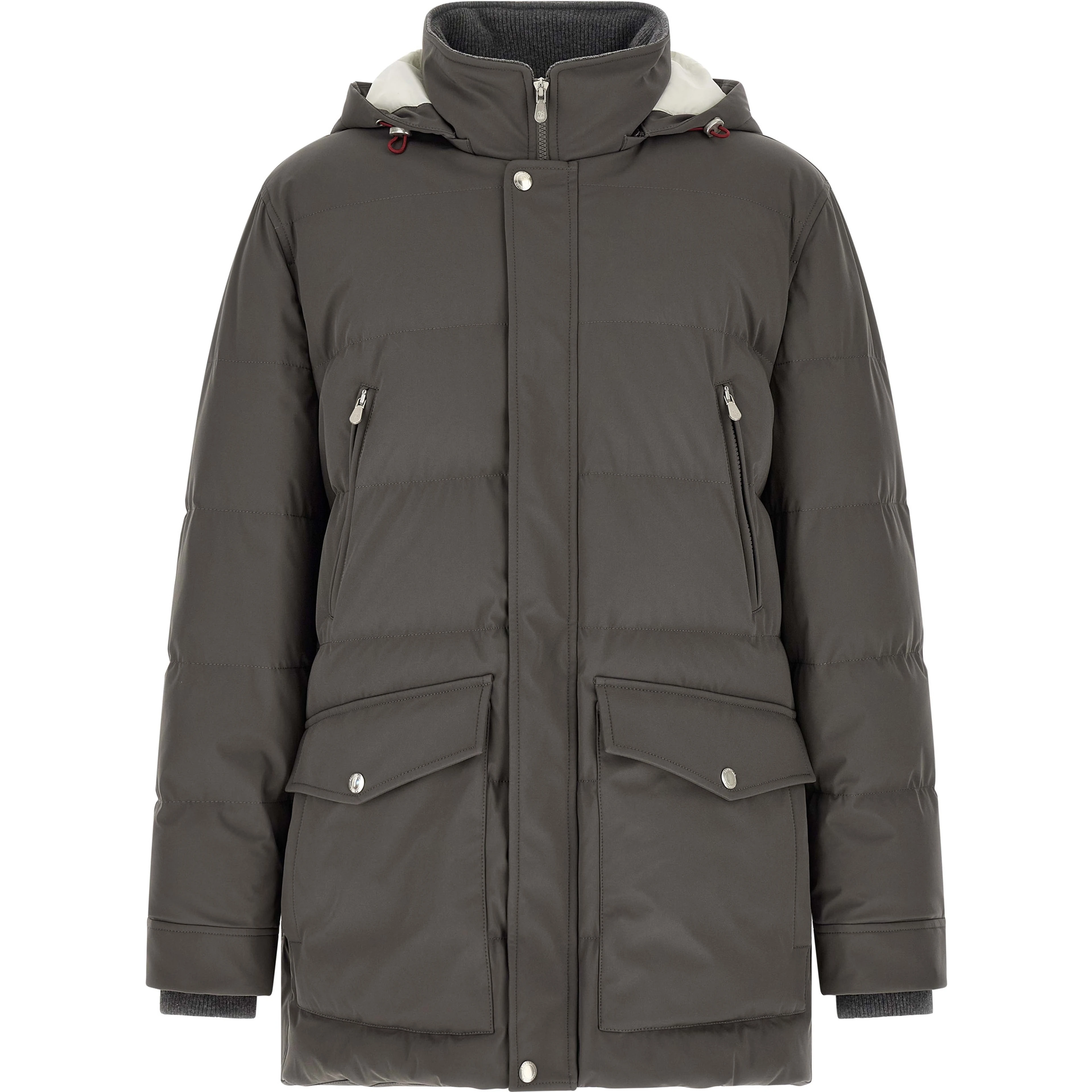 Gray Polyamide Parka