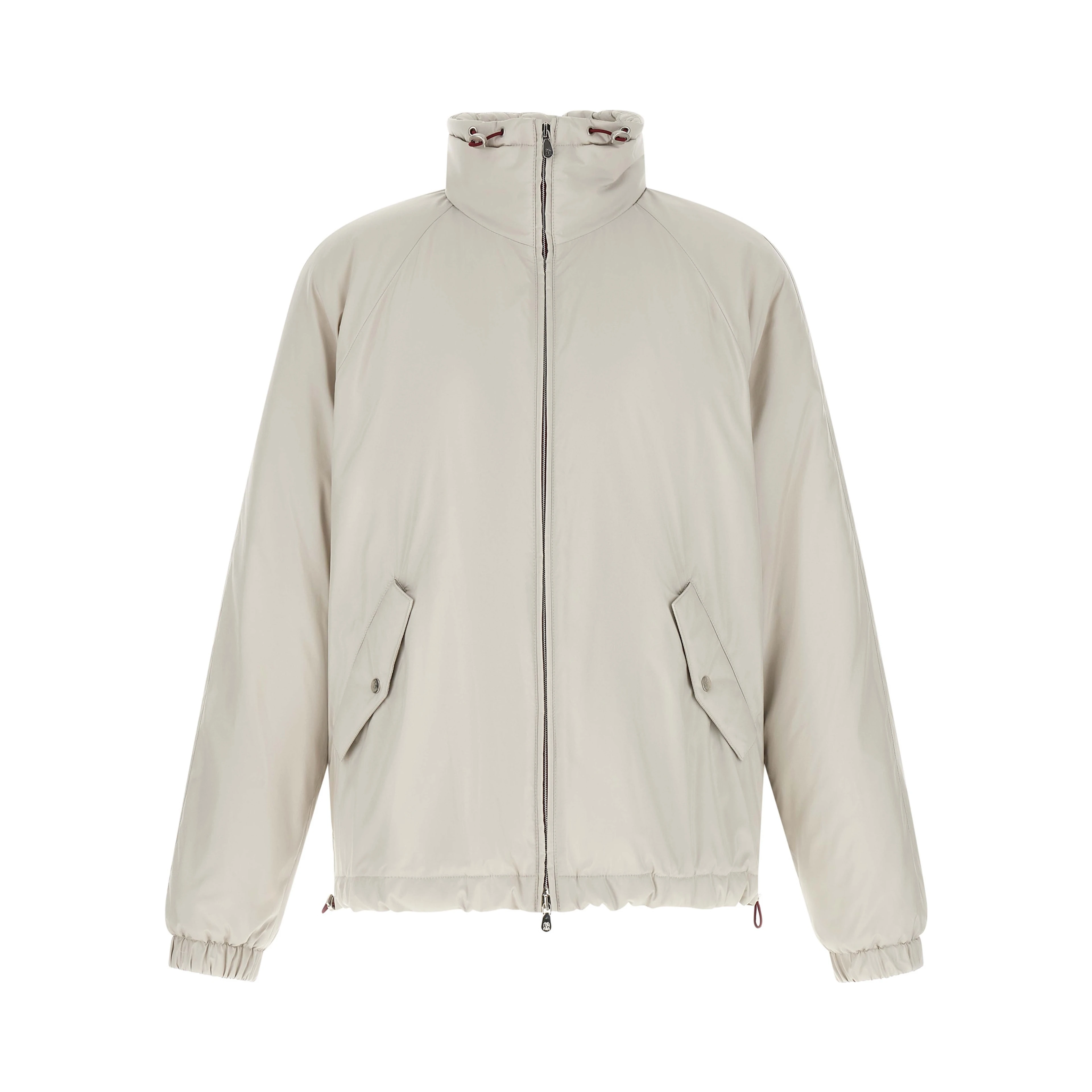 White Polyester Shell Jacket