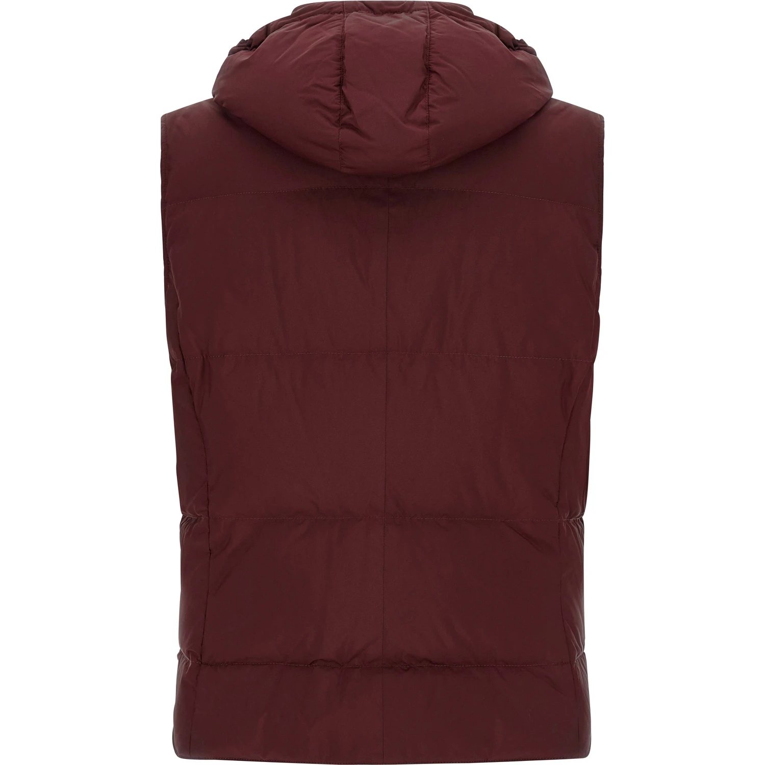 Bordeaux Polyester Sleeveless Jacket