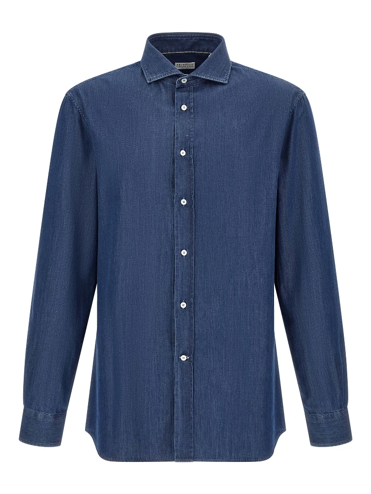 Blue Cotton Blouse