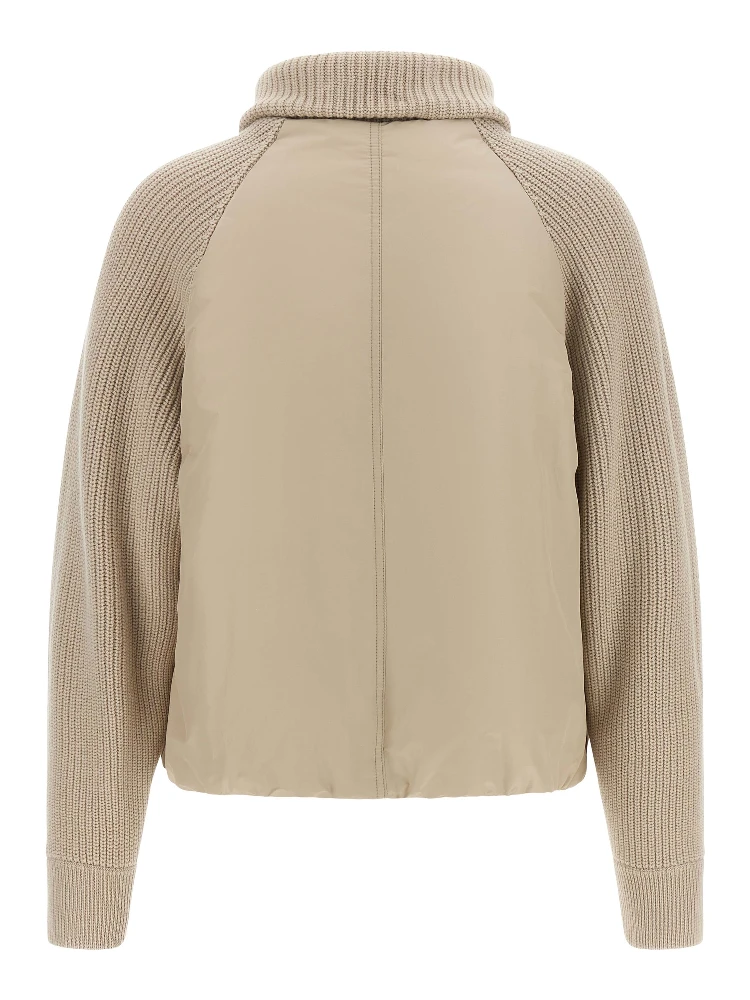 Beige Cotton Full-Length Jacket alternative