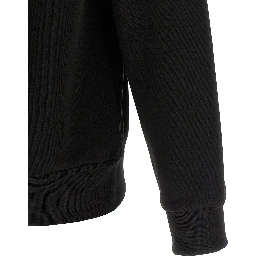 Black Cotton Sweatshirt
