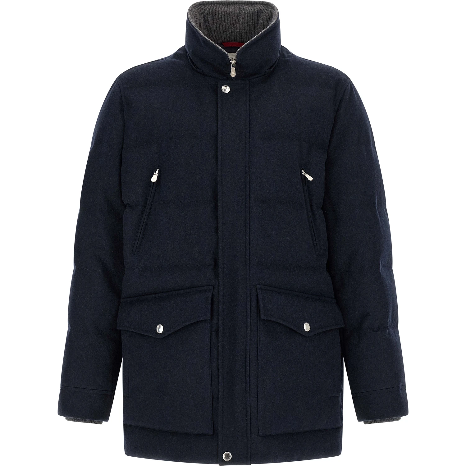 Blue Wool Parka