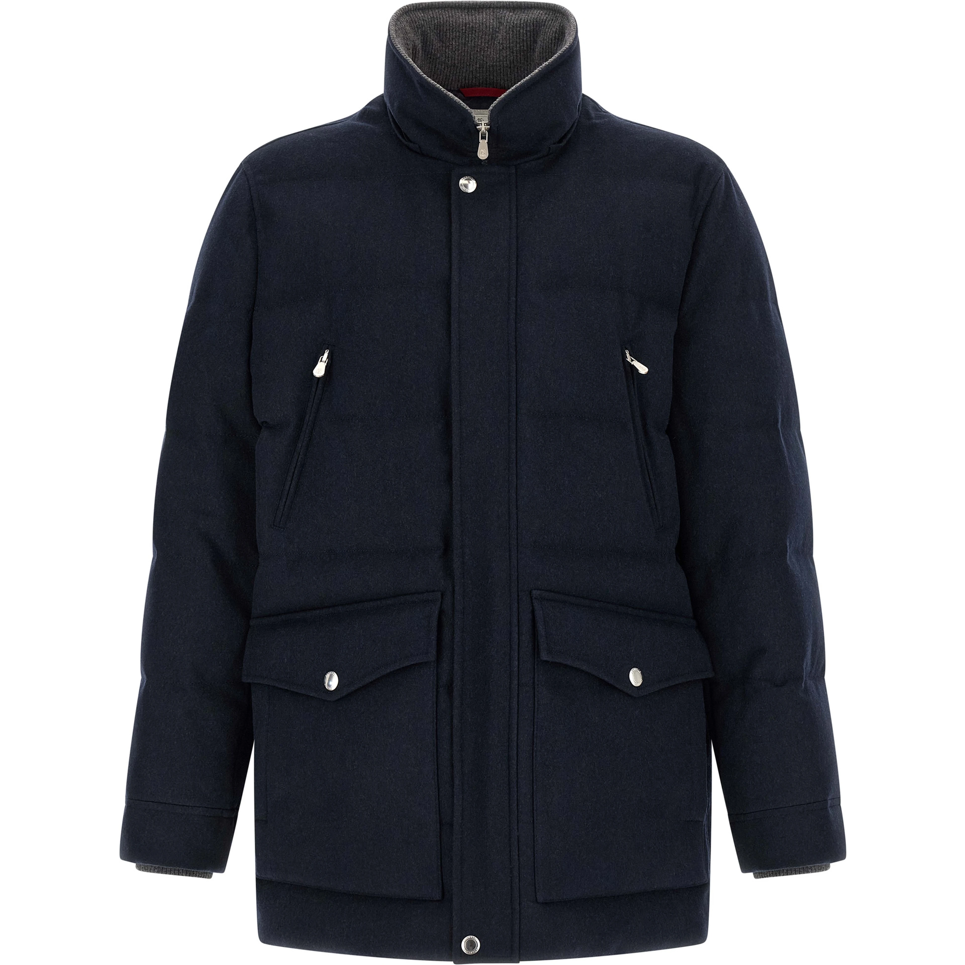 Blue Wool Parka