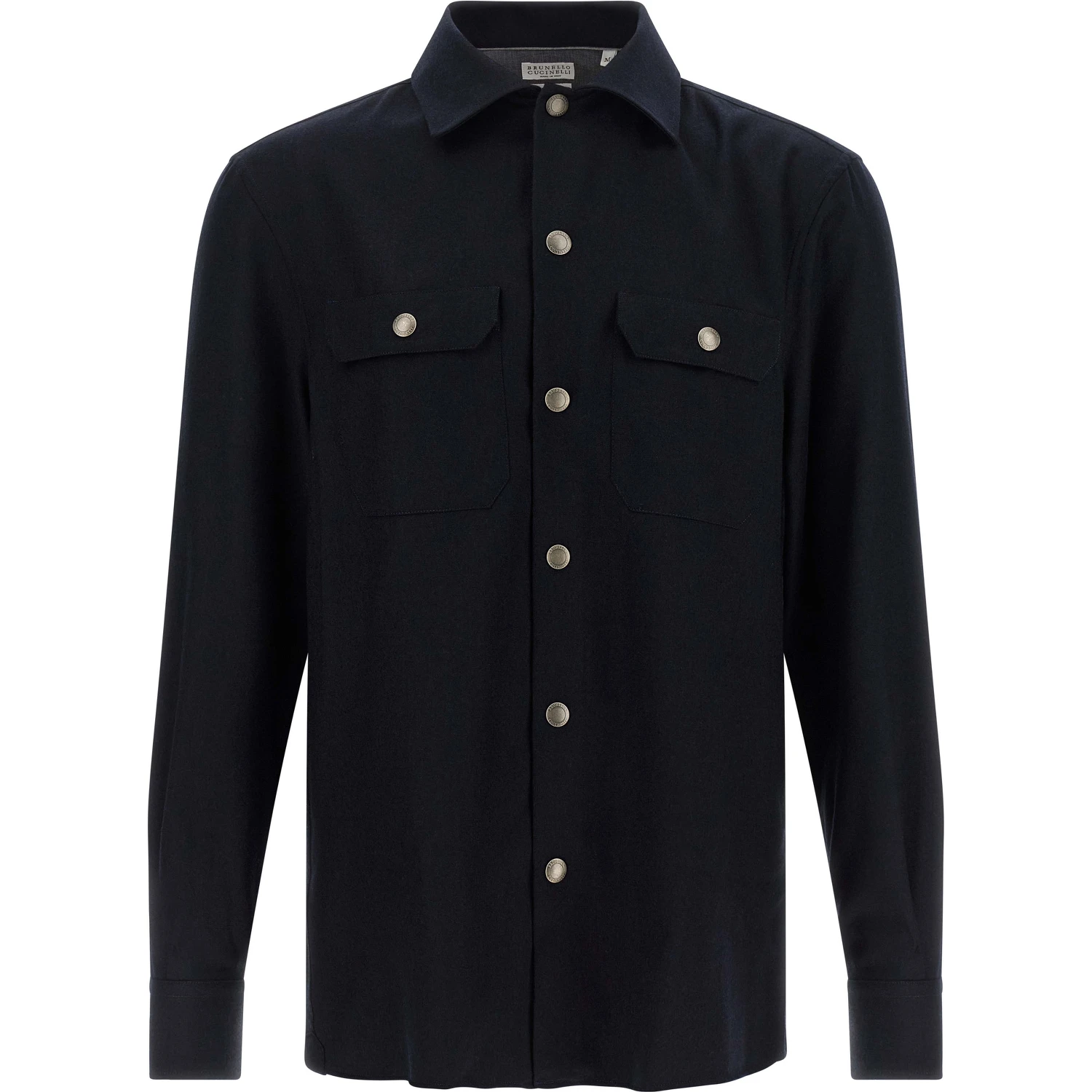 Blue Virgin Wool Blouse
