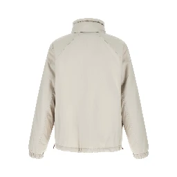 White Polyester Shell Jacket