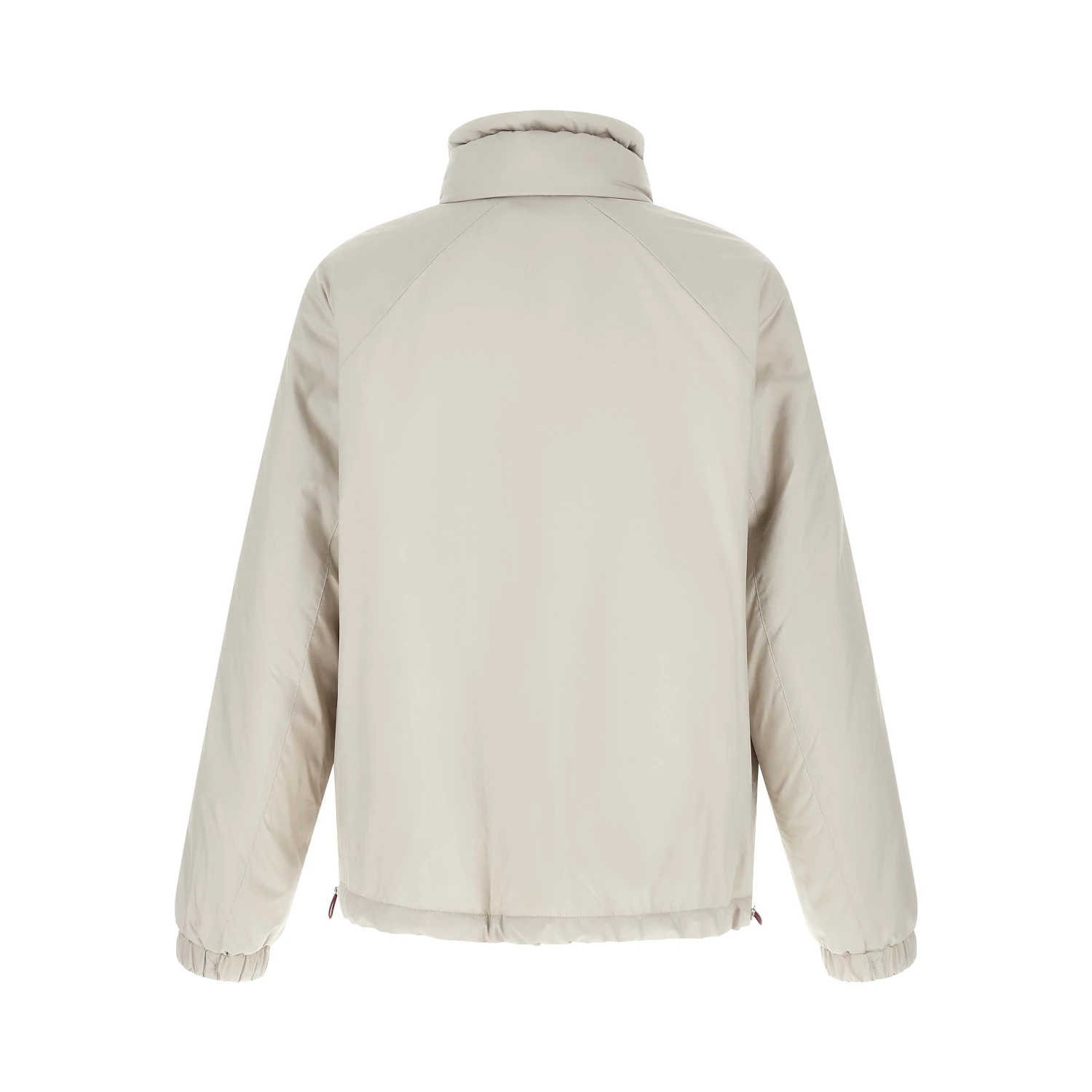 White Polyester Shell Jacket