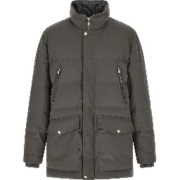 Gray Polyamide Parka