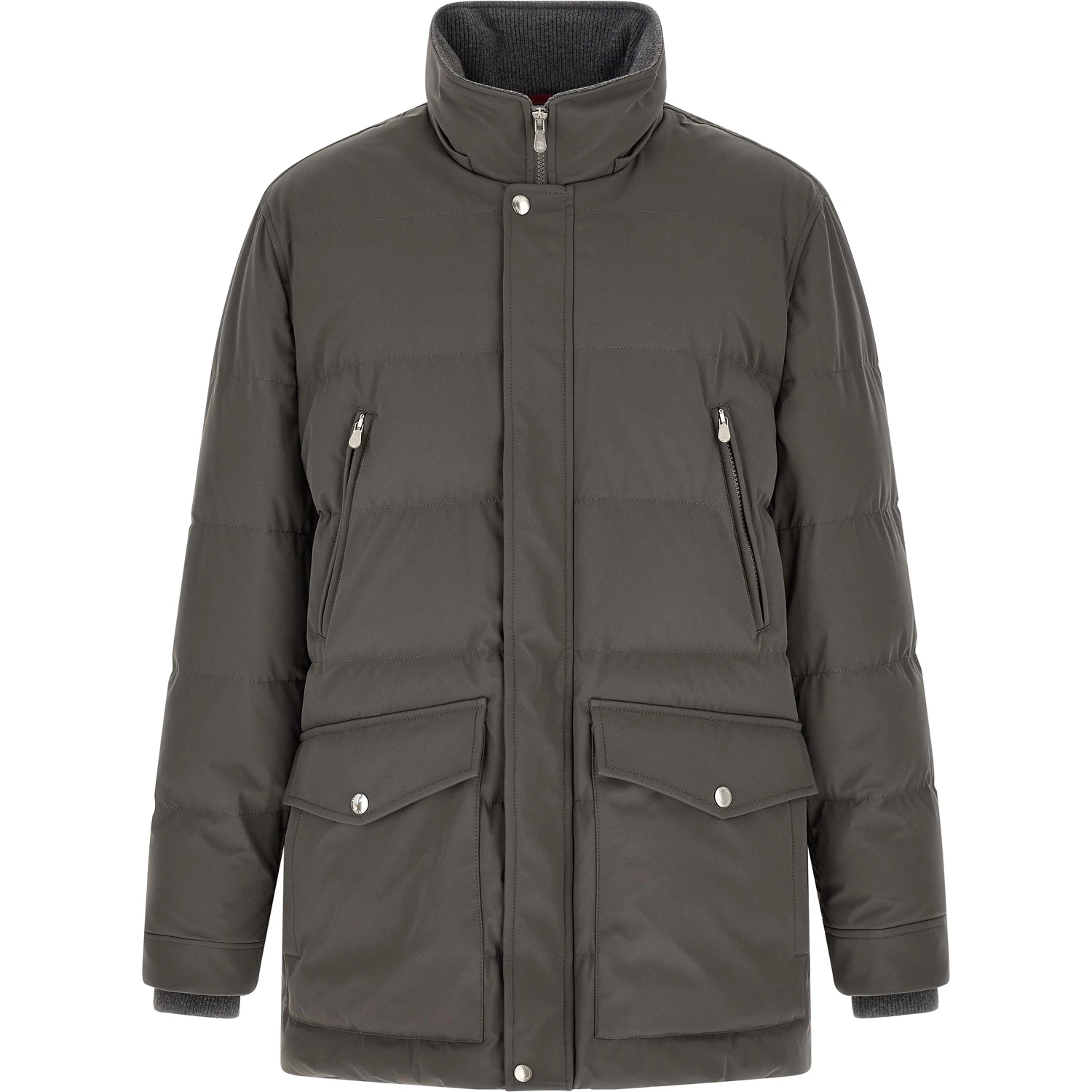 Gray Polyamide Parka