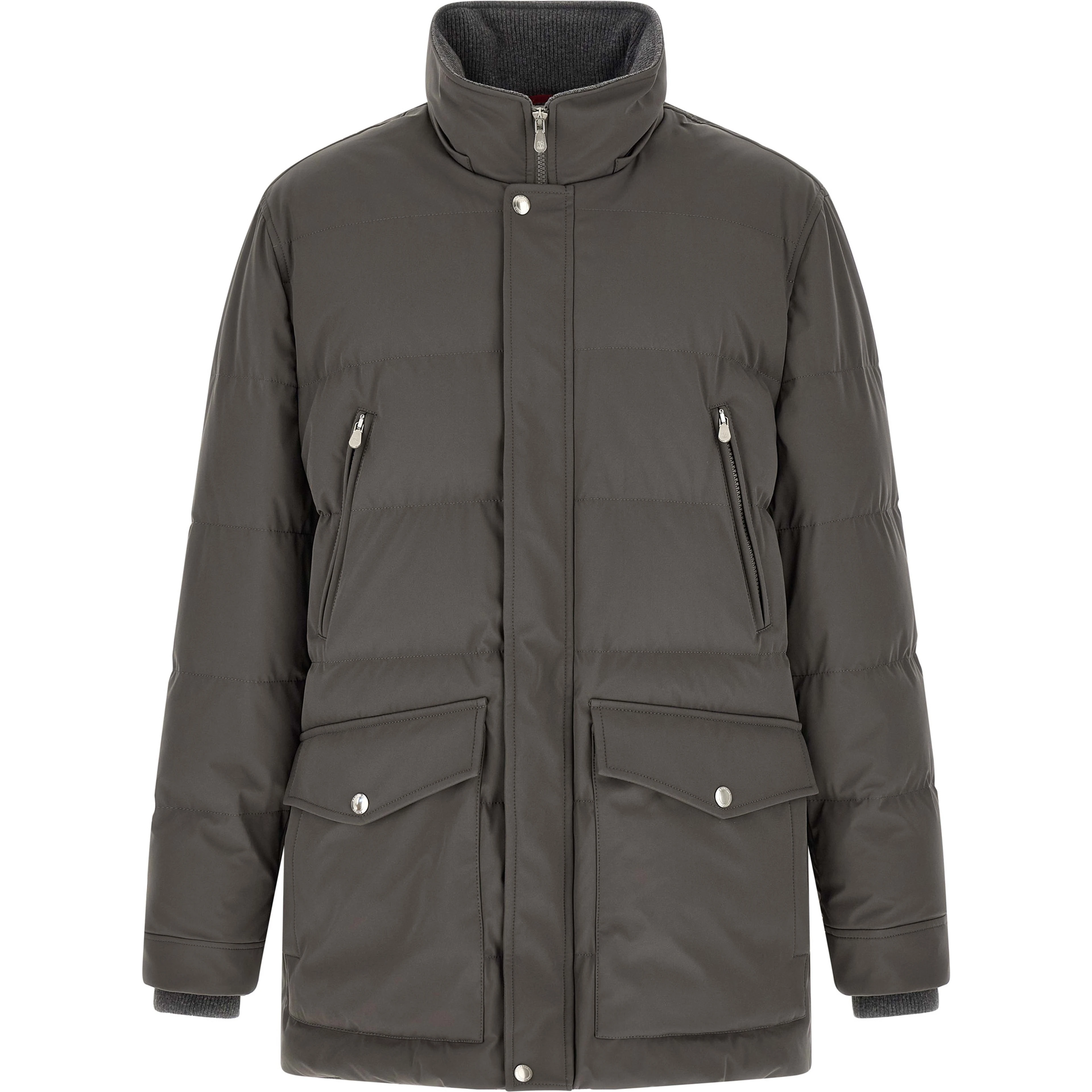 Gray Polyamide Parka