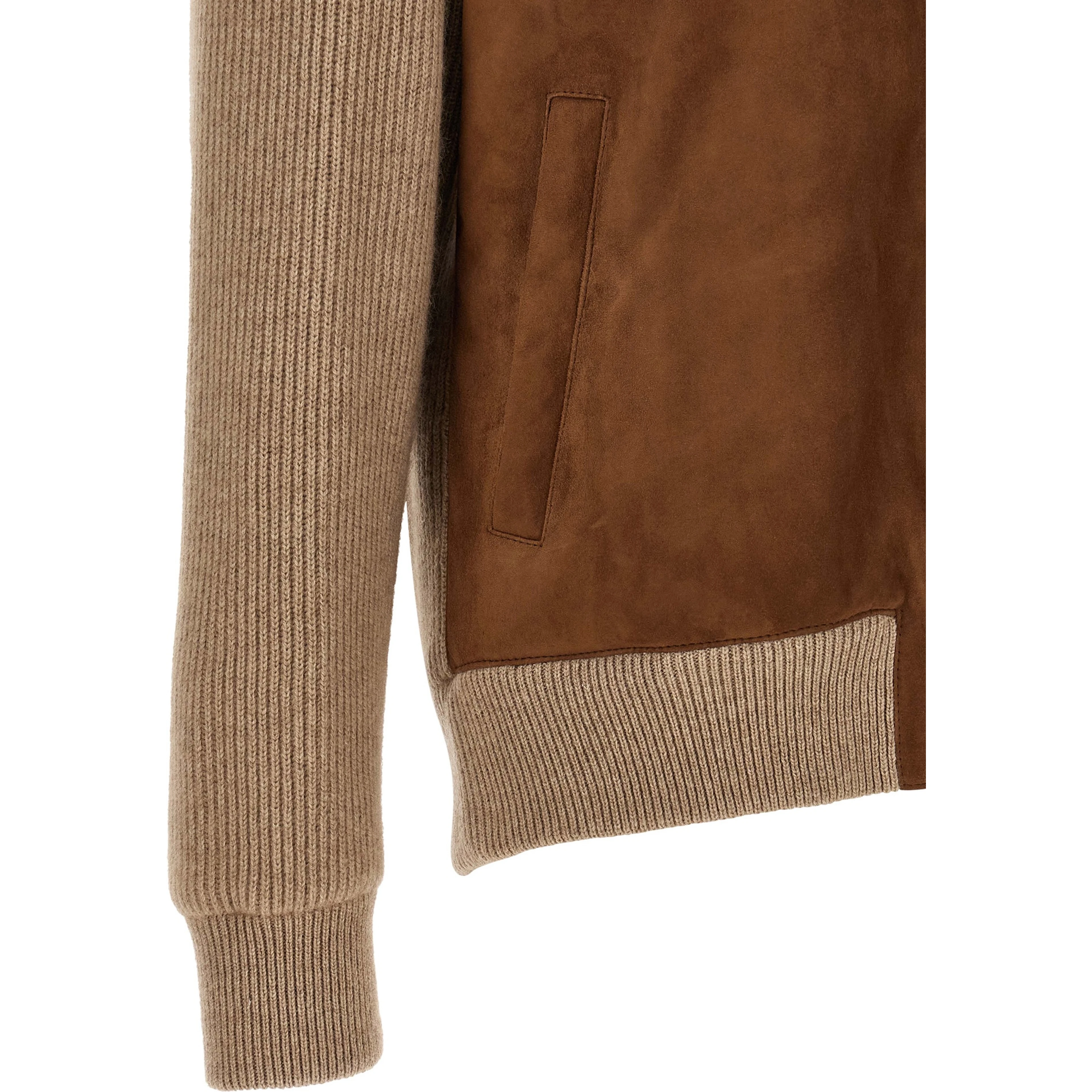 Brown Lamb Leather Bomber