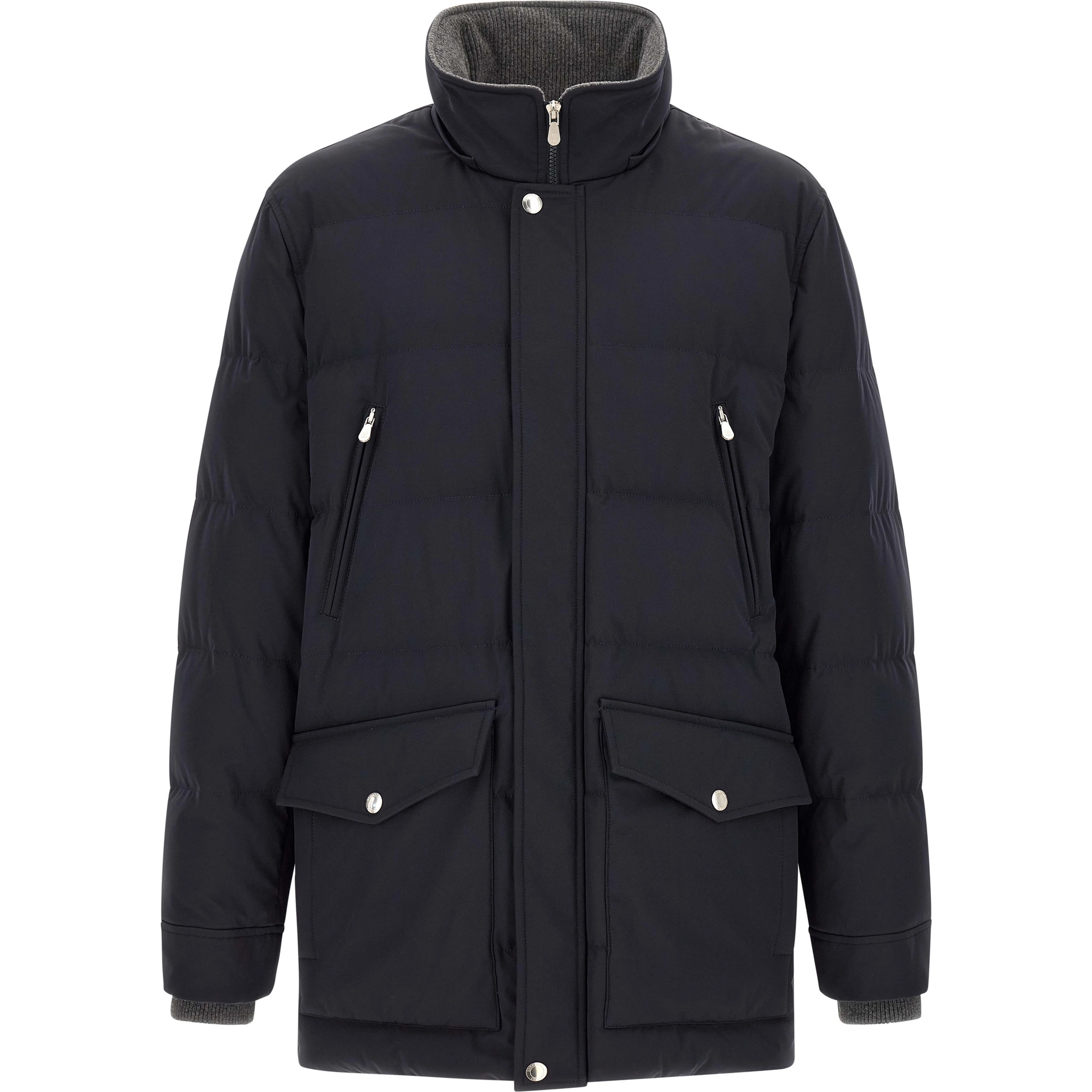 Blue Polyamide Parka