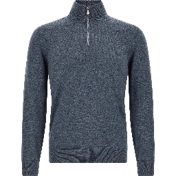 Blue Cashmere Cardigan