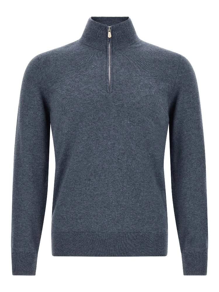 Blue Cashmere Cardigan