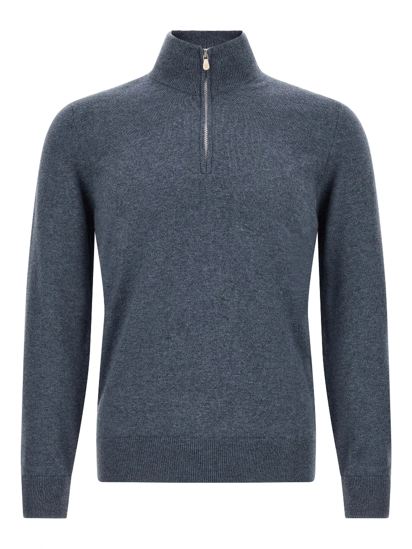 Blue Cashmere Cardigan