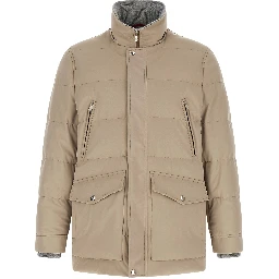 Beige Polyamide Parka