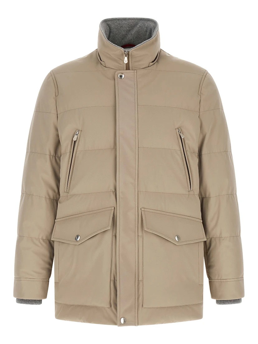 Beige Polyamide Parka