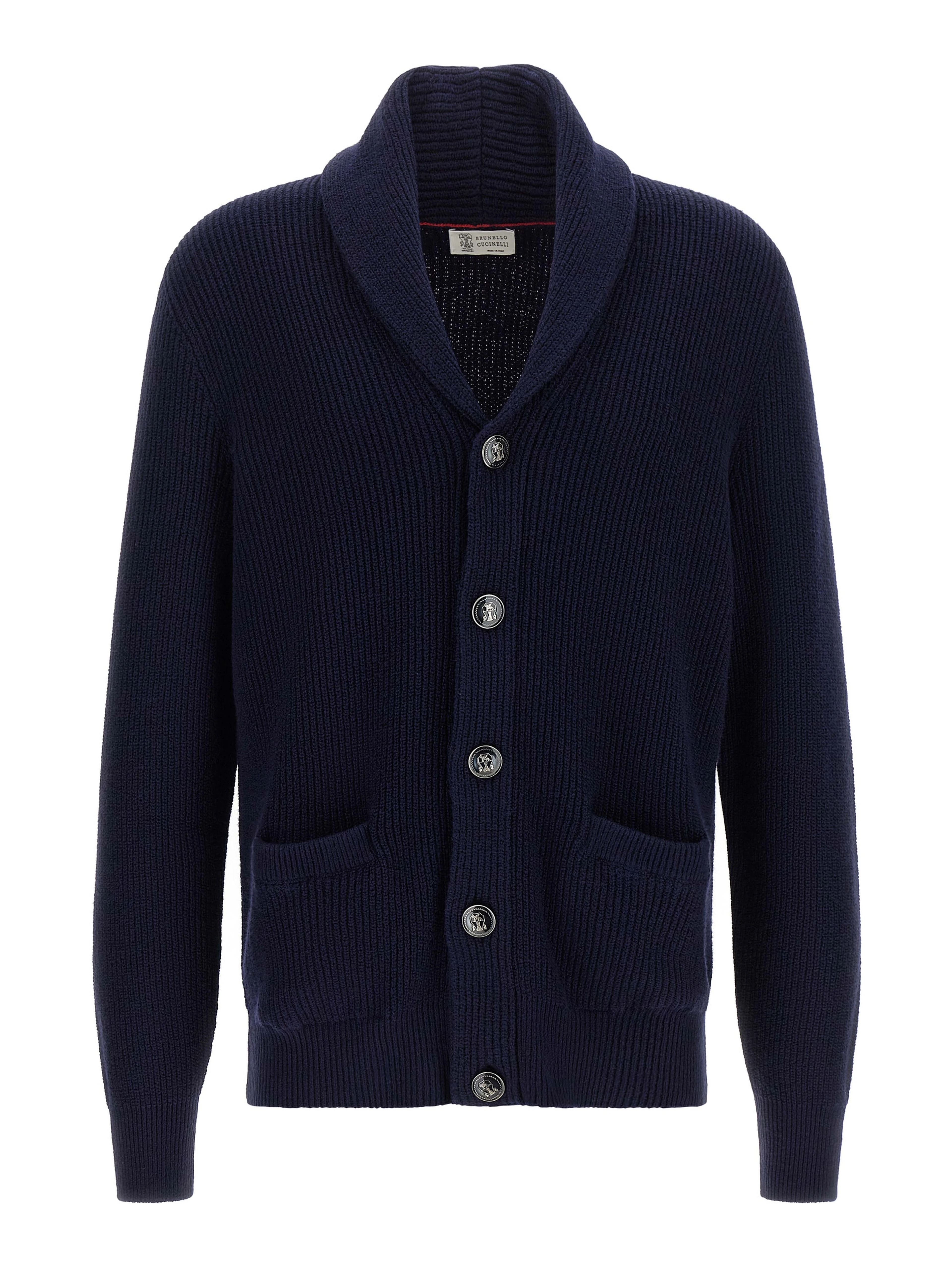 Blue Cotton Cardigan
