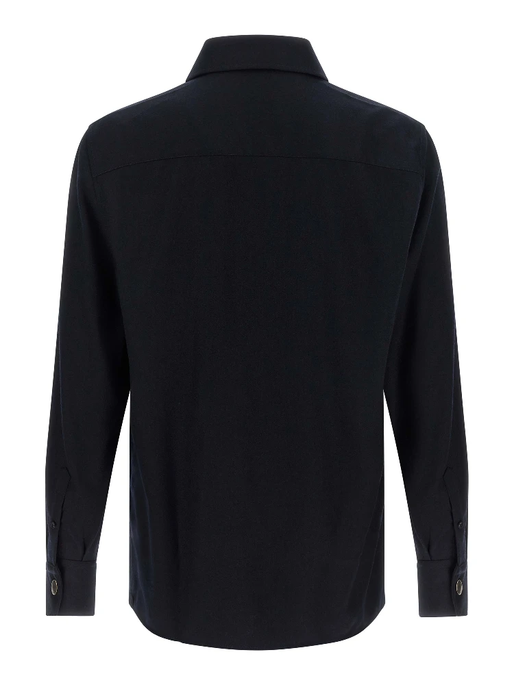 Blue Virgin Wool Blouse alternative