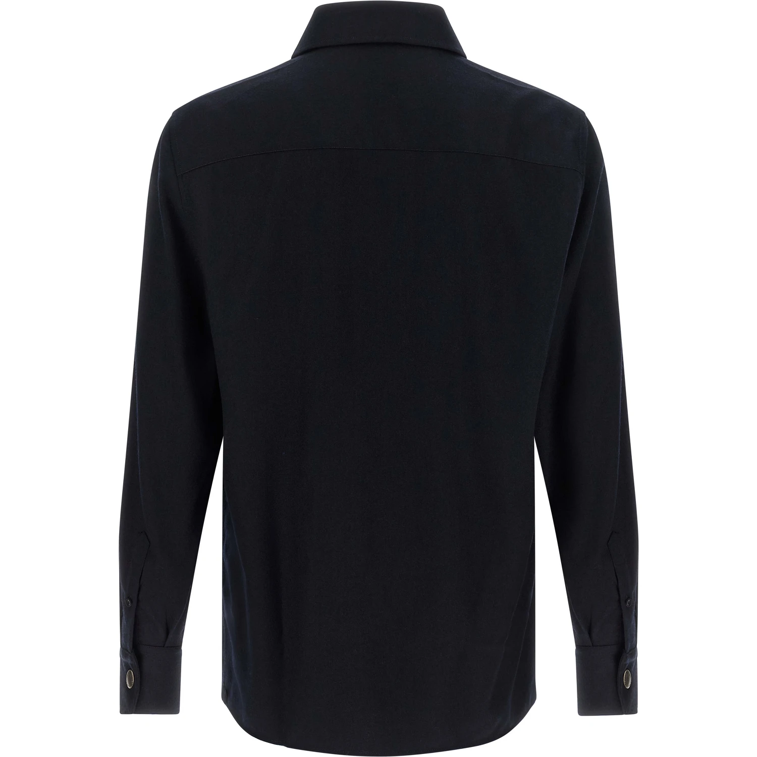 Blue Virgin Wool Blouse