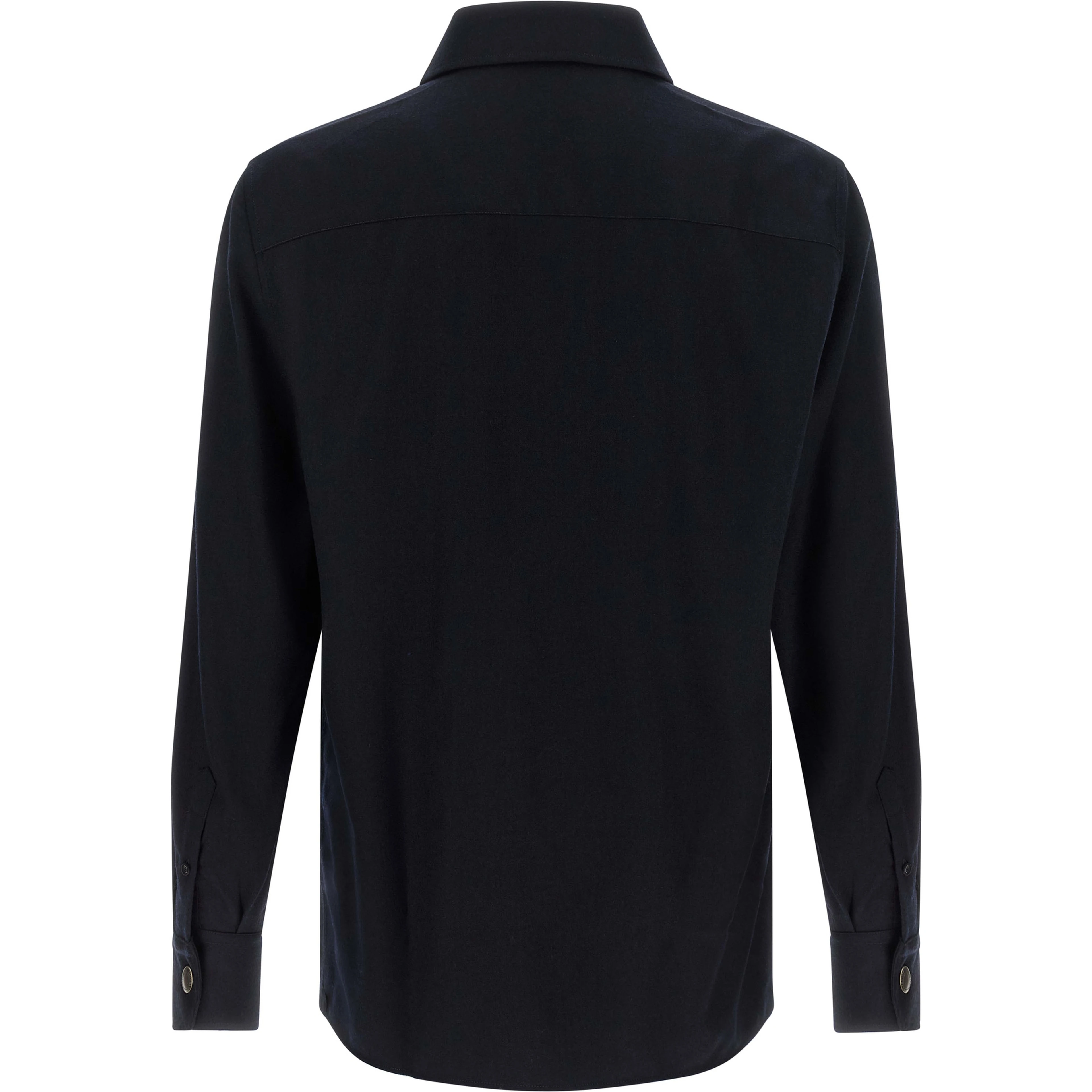 Blue Virgin Wool Blouse