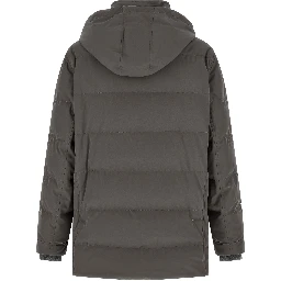 Gray Polyamide Parka