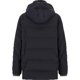 Blue Polyamide Parka