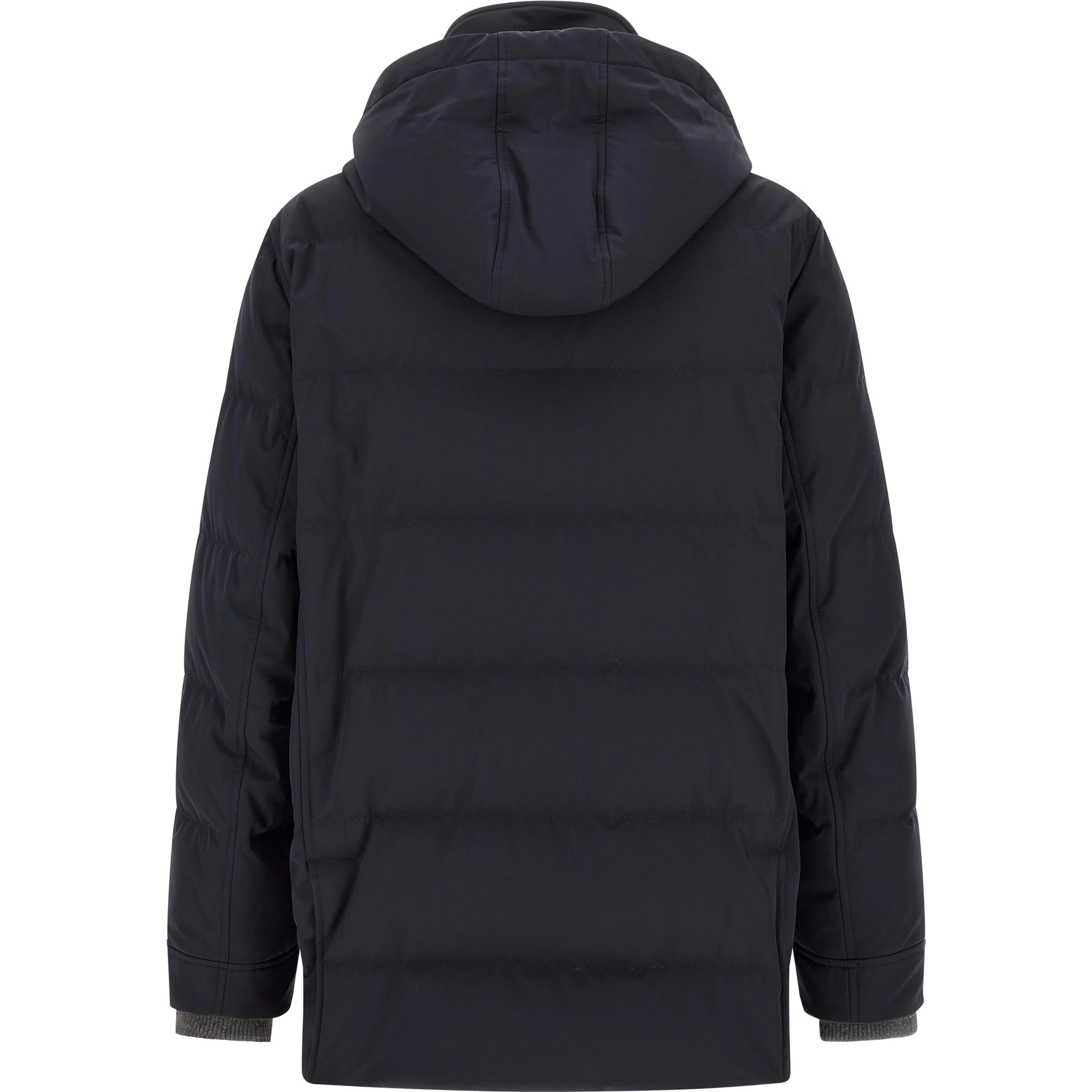 Blue Polyamide Parka