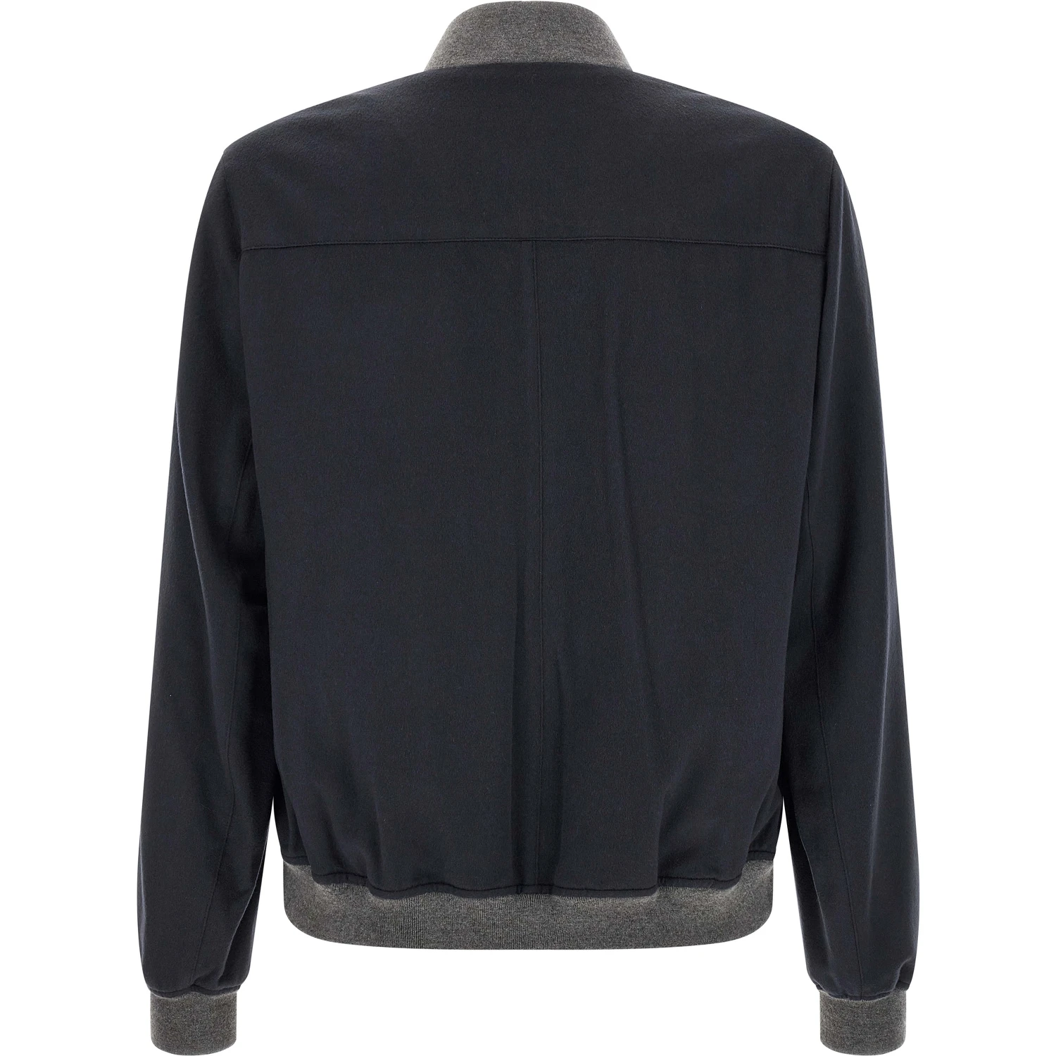 Blue Cashmere Bomber