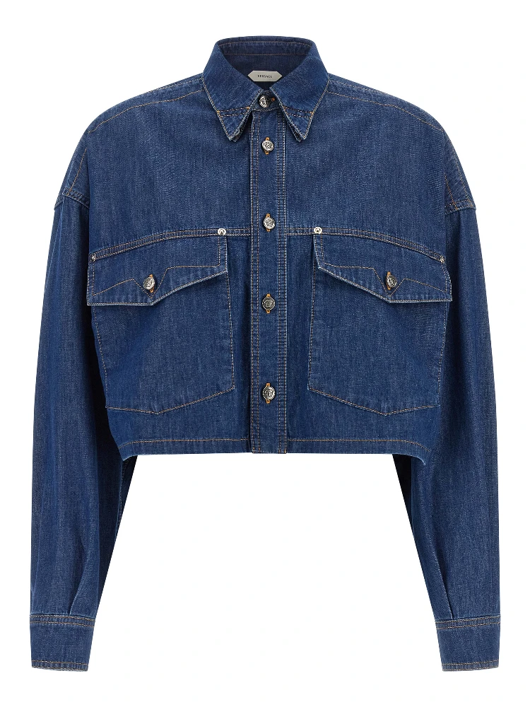 Blue Cotton Blouse
