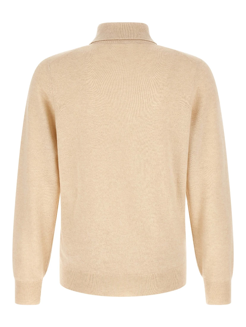Beige Cashmere Polo Shirt